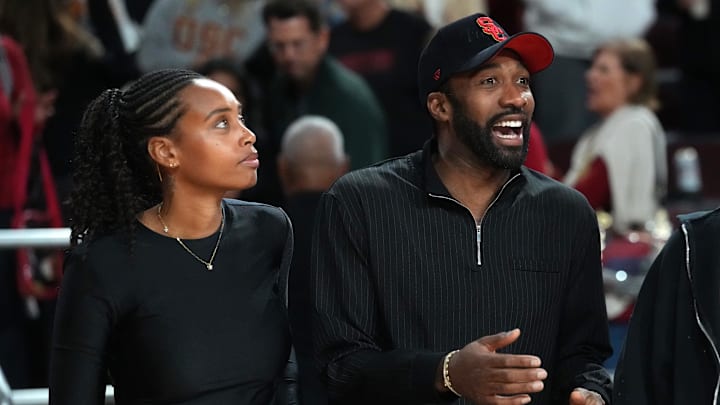 Gilbert Arenas (right) threw gasoline on USC’s fire Sunday night.