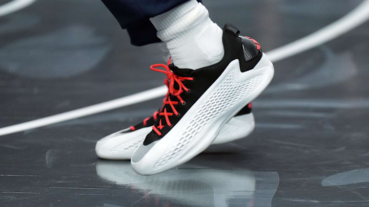 Minnesota Timberwolves guard Anthony Edwards wears the adidas AE 1 Low.
