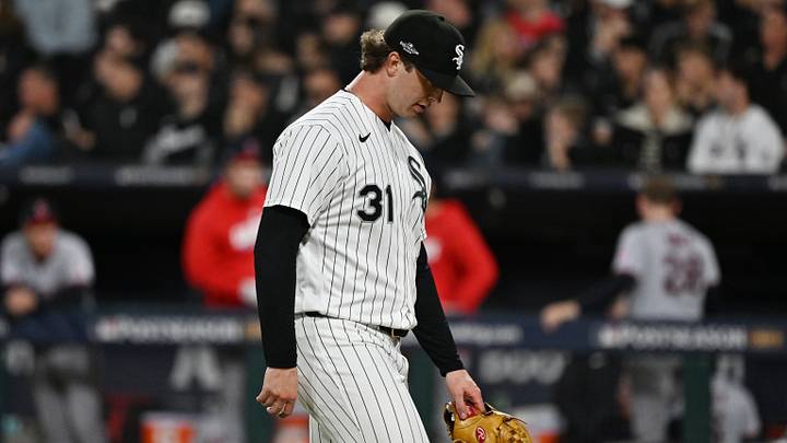 Oct 8, 2026; Chicago, Illinois, USA; Chicago White Sox pitcher Grant Taylor (31) walks off the field during the sixth inning against the Cleveland Guardians in game four of the ALDS for the 2026 MLB Playoffs at Rate Field. Mandatory Credit: Matt Marton-Imagn Images Oct 8, 2026; Chicago, Illinois, USA; Chicago White Sox pitcher Grant Taylor (31) walks off the field during the sixth inning against the Cleveland Guardians in game four of the ALDS for the 2026 MLB Playoffs at Rate Field. Mandatory Credit: Matt Marton-Imagn Images