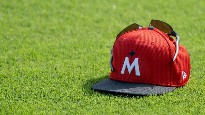 Minnesota Twins cap on the field during Spring Training on Feb 13, 2025 on Lee County, FL, USA. Credit: Chris Tilley-Imagn Images Minnesota Twins cap on the field during Spring Training on Feb 13, 2025 on Lee County, FL, USA. Credit: Chris Tilley-Imagn Images