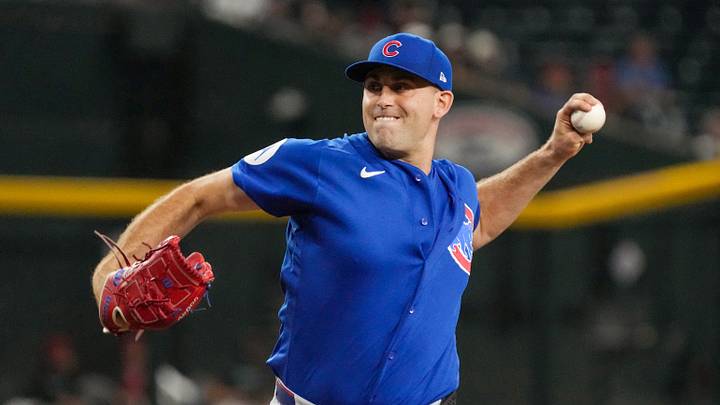 Aug 26, 2026; Phoenix, Arizona, USA; Chicago Cubs pitcher Matthew Boyd (16) throws against the Arizona Diamondbacks in the first inning at Chase Field. Mandatory Credit: Rick Scuteri-Imagn Images Aug 26, 2026; Phoenix, Arizona, USA; Chicago Cubs pitcher Matthew Boyd (16) throws against the Arizona Diamondbacks in the first inning at Chase Field. Mandatory Credit: Rick Scuteri-Imagn Images