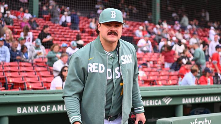 May 22, 2026; Boston, Massachusetts, USA; Boston Red Sox starting pitcher Payton Tolle (70) heads out to the bullpen before a game against the Minnesota Twins at Fenway Park. Mandatory Credit: Eric Canha-Imagn Images