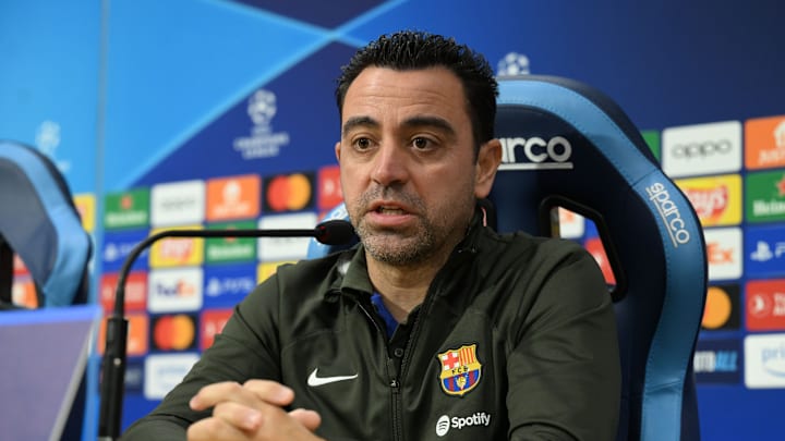 FC Barcelona Training Session And Press Conference - UEFA Champions League 2023/24