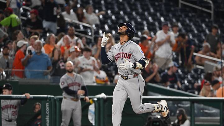 Houston Astros center fielder Brice Matthews. Houston Astros center fielder Brice Matthews.