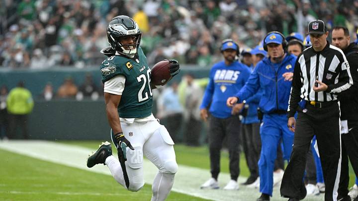 Philadelphia Eagles running back Saquon Barkley. Philadelphia Eagles running back Saquon Barkley.
