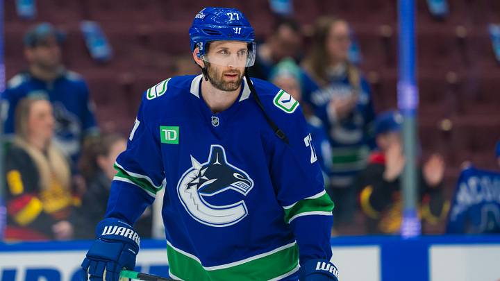 Derek Forbort with the Vancouver Canucks