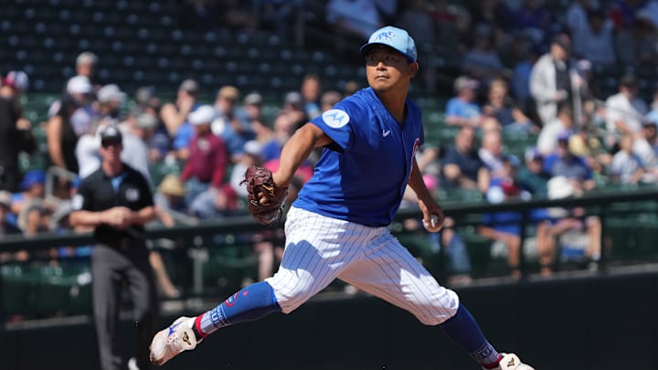 Shota Imanaga will start things off for the Cubs next week in Tokyo