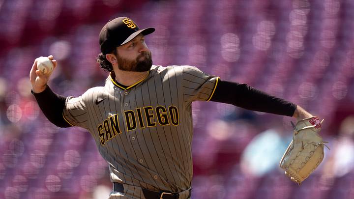San Diego Padres pitcher Casey Mize (32) delivers a pitch in the first inning of the MLB game between the San Diego Padres and Cincinnati Reds at Great American Ball Park in Cincinnati on Wednesday, September 2, 2026. San Diego Padres pitcher Casey Mize (32) delivers a pitch in the first inning of the MLB game between the San Diego Padres and Cincinnati Reds at Great American Ball Park in Cincinnati on Wednesday, September 2, 2026.