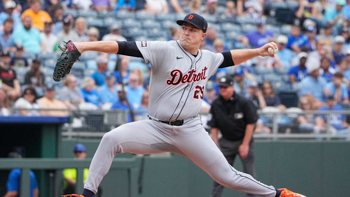 Detroit Tigers starting pitcher Tarik Skubal delivers a pitch. Detroit Tigers starting pitcher Tarik Skubal delivers a pitch.