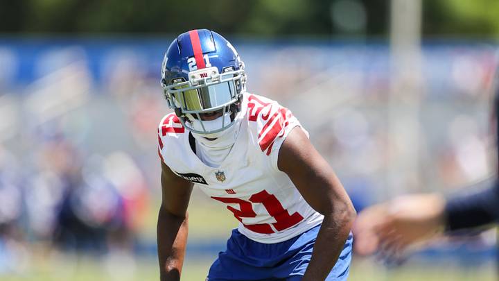 New York Giants cornerback Paulson Adebo is on this week's injury report. New York Giants cornerback Paulson Adebo is on this week's injury report.
