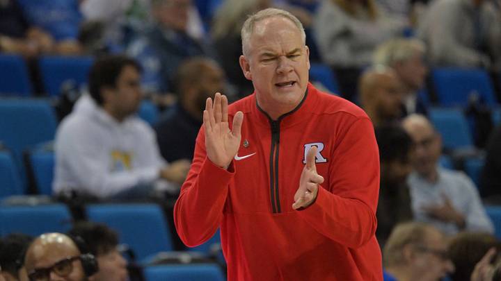 Feb 3, 2026; Los Angeles, California, USA; Rutgers Scarlet Knights head coach Steve Pikiell in the second half against the UCLA Bruins at Pauley Pavilion presented by Wescom Financial. Mandatory Credit: Jayne Kamin-Oncea-Imagn Images Feb 3, 2026; Los Angeles, California, USA; Rutgers Scarlet Knights head coach Steve Pikiell in the second half against the UCLA Bruins at Pauley Pavilion presented by Wescom Financial. Mandatory Credit: Jayne Kamin-Oncea-Imagn Images