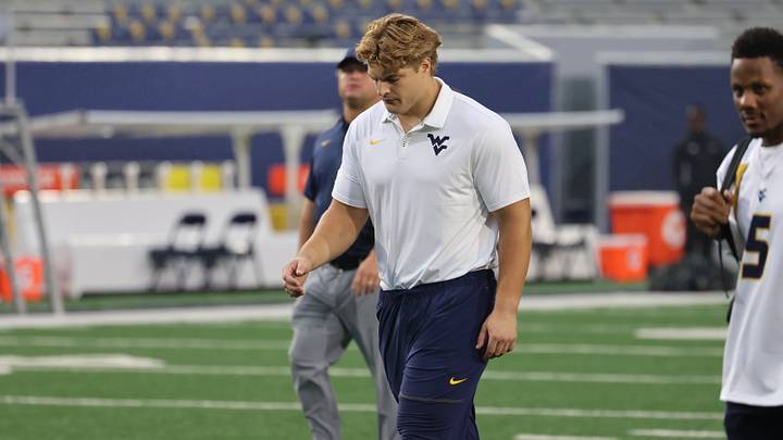 West Virginia University offensive lineman Kevin Brown West Virginia University offensive lineman Kevin Brown
