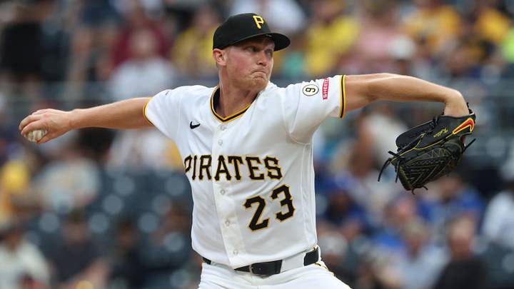 Jun 11, 2026; Pittsburgh, Pennsylvania, USA; Pittsburgh Pirates starting pitcher Mitch Keller (23) delivers a pitch against the Los Angeles Dodgers during the first inning at PNC Park. Mandatory Credit: Charles LeClaire-Imagn Images Jun 11, 2026; Pittsburgh, Pennsylvania, USA; Pittsburgh Pirates starting pitcher Mitch Keller (23) delivers a pitch against the Los Angeles Dodgers during the first inning at PNC Park. Mandatory Credit: Charles LeClaire-Imagn Images