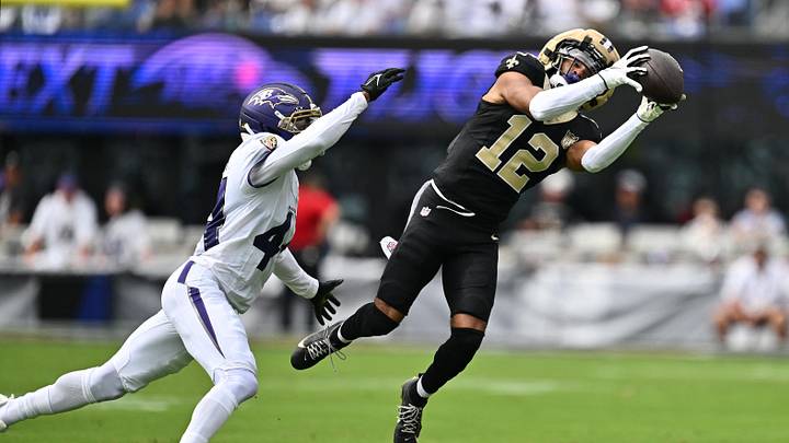 New Orleans Saints wide receiver Chris Olave New Orleans Saints wide receiver Chris Olave