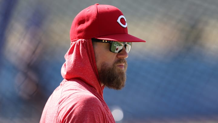 Cincinnati Reds coach Collin Cowgill