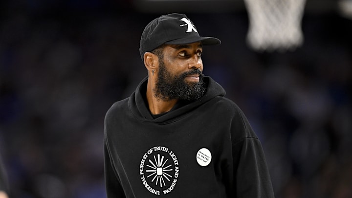 Kyrie Irving defended his new teammate on X.