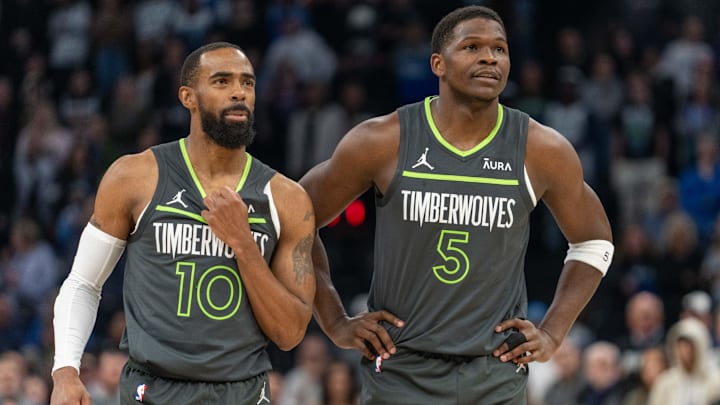 Mike Conley, Anthony Edwards, Minnesota Timberwolves