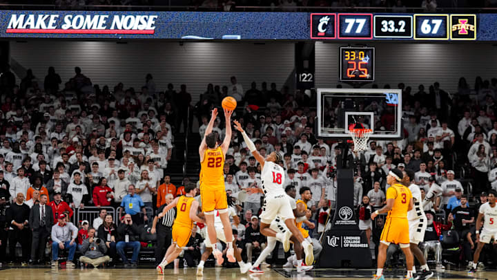 Iowa State Cyclones forward Milan Momcilovic (22) 