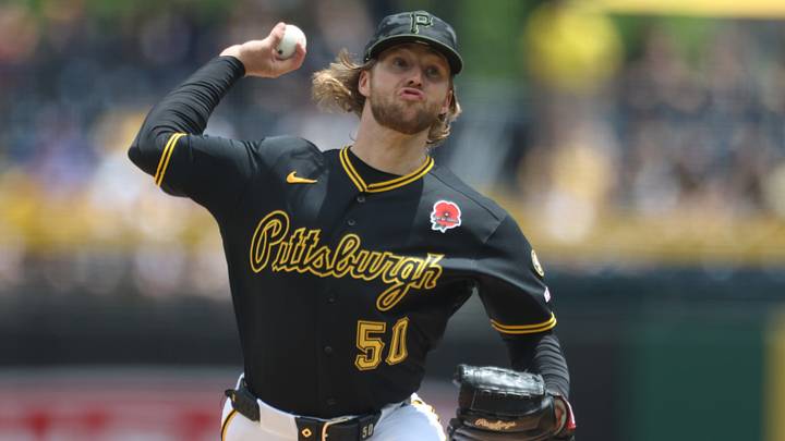 May 25, 2026; Pittsburgh, Pennsylvania, USA; Pittsburgh Pirates starting pitcher Carmen Mlodzinski (50) throws a pitch against the Chicago Cubs during the first inning at PNC Park. Mandatory Credit: Charles LeClaire-Imagn Images May 25, 2026; Pittsburgh, Pennsylvania, USA; Pittsburgh Pirates starting pitcher Carmen Mlodzinski (50) throws a pitch against the Chicago Cubs during the first inning at PNC Park. Mandatory Credit: Charles LeClaire-Imagn Images