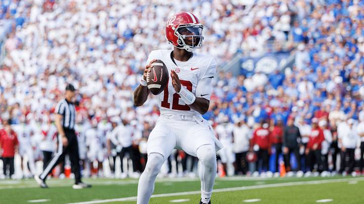 Alabama Crimson Tide quarterback Keelon Russell. Alabama Crimson Tide quarterback Keelon Russell.