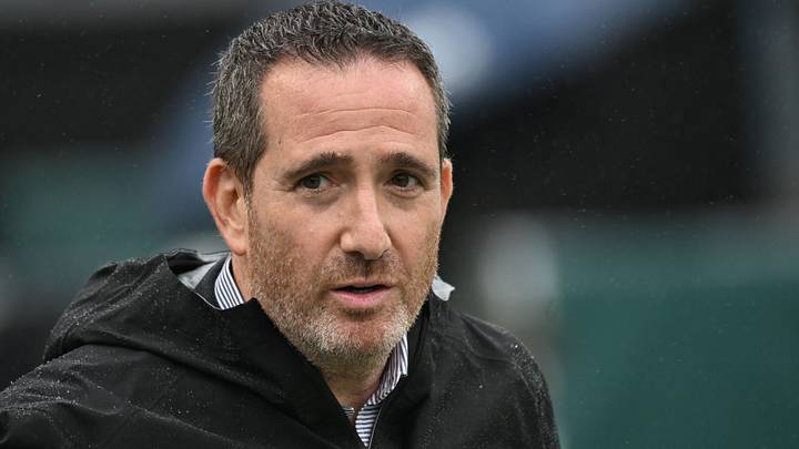 Oct 4, 2026; Philadelphia, Pennsylvania, USA; Philadelphia Eagles general manager Howie Roseman on the filed before game against the Los Angeles Rams at Lincoln Financial Field. 