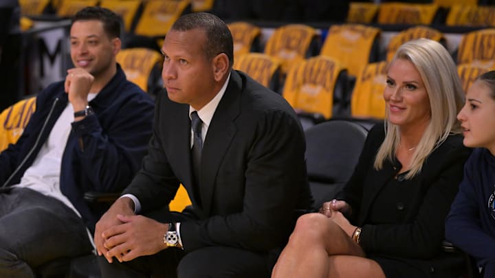 MLB Hall of Famer Alex Rodriguez sits court-side to watch pre-game warm ups with his girlfriend Jaclyn Cordeiro prior to the game between the Los Angeles Lakers and the Minnesota Timberwolves at Crypto.com Arena on April 19. MLB Hall of Famer Alex Rodriguez sits court-side to watch pre-game warm ups with his girlfriend Jaclyn Cordeiro prior to the game between the Los Angeles Lakers and the Minnesota Timberwolves at Crypto.com Arena on April 19.