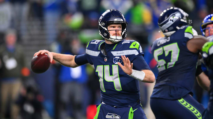 Darnold threw for 346 yards and three touchdowns in Seattle's NFC championship game victory.