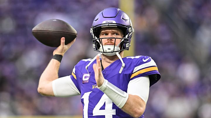 Minnesota Vikings quarterback Sam Darnold is looking to lock up the No. 1 seed in the NFC. Minnesota Vikings quarterback Sam Darnold is looking to lock up the No. 1 seed in the NFC.