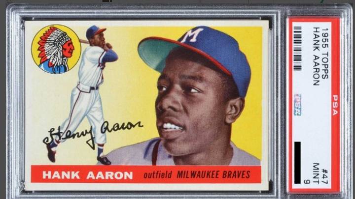1955 Topps Hank Aaron (Card No. 47) PSA 9 1955 Topps Hank Aaron (Card No. 47) PSA 9