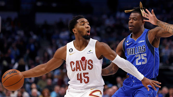 Donovan Mitchell, Cleveland Cavaliers and Reggie Bullock, Dallas Mavericks