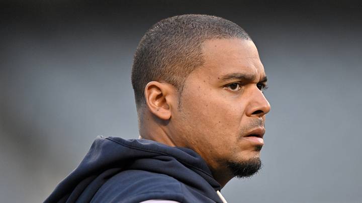 Chicago Bears general manager Ryan Poles during a game at Soldier Field.  Mandatory Credit: Patrick Gorski-Imagn Images