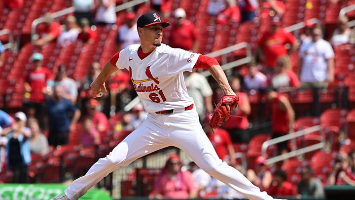 Jun 28, 2026; St. Louis, Missouri, USA; St. Louis Cardinals pitcher Riley O'Brien (61) throws in relief against the Miami Marlins in the ninth inning at Busch Stadium. Mandatory Credit: Tim Vizer-Imagn Images Jun 28, 2026; St. Louis, Missouri, USA; St. Louis Cardinals pitcher Riley O'Brien (61) throws in relief against the Miami Marlins in the ninth inning at Busch Stadium. Mandatory Credit: Tim Vizer-Imagn Images