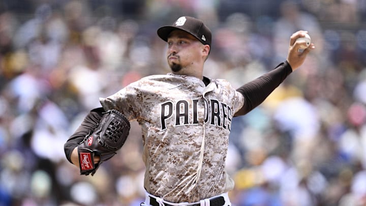 San Diego Padres starting pitcher Blake Snell.
