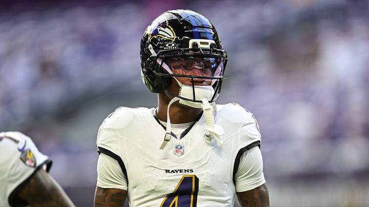 Baltimore Ravens wide receiver Zay Flowers. Baltimore Ravens wide receiver Zay Flowers.