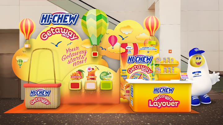 NEW HI-CHEW Getaway Mix + A Sweet Travel Pop-up Lands in Miami. Image courtesy HI-CHEW