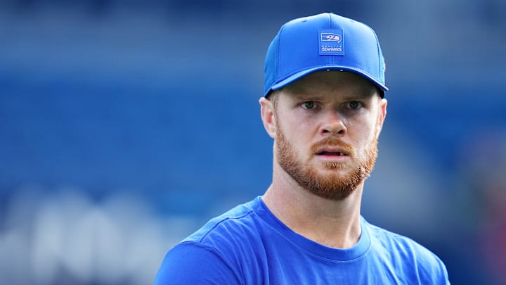 Sam Darnold of the Seattle Seahawks Sam Darnold of the Seattle Seahawks