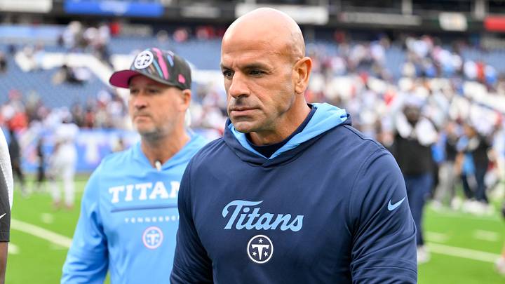 Oct 11, 2026; Nashville, Tennessee, USA; Tennessee Titans head coach Robert Saleh leaves the field against the Houston Texans during the second half at Nissan Stadium. Mandatory Credit: Steve Roberts-Imagn Images Oct 11, 2026; Nashville, Tennessee, USA; Tennessee Titans head coach Robert Saleh leaves the field against the Houston Texans during the second half at Nissan Stadium. Mandatory Credit: Steve Roberts-Imagn Images