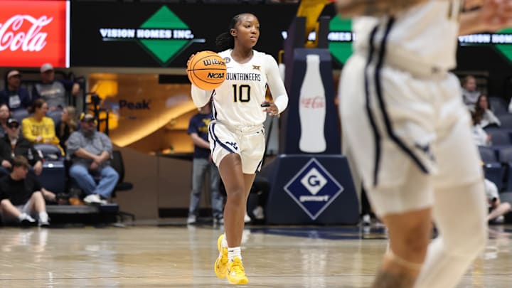 West Virginia University guard Jordan Harrison