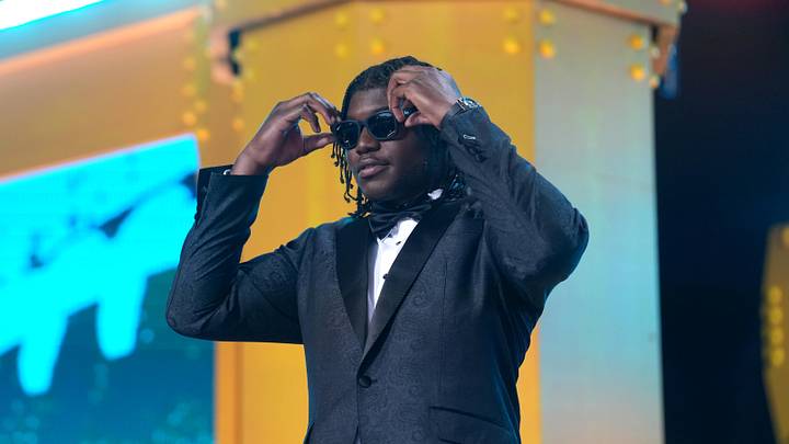 Apr 23, 2026; Pittsburgh, PA, USA; Texas Tech Red Raiders linebacker David Bailey is introduced before the 2026 NFL Draft at Acrisure Stadium. Mandatory Credit: Kirby Lee-Imagn Images