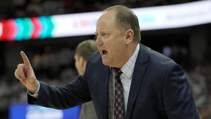 Wisconsin head coach Greg Gard. 