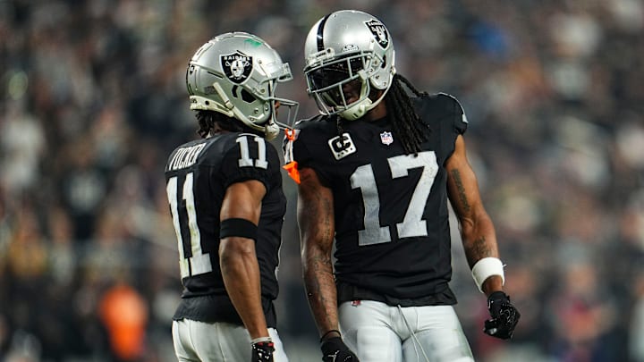 Davante Adams & Tre Tucker of the Las Vegas Raiders.