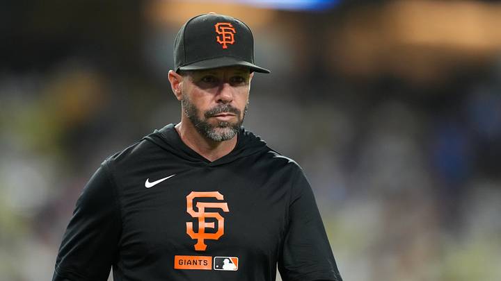 San Francisco Giants manager Tony Vitello  Credit: Kirby Lee-Imagn Images