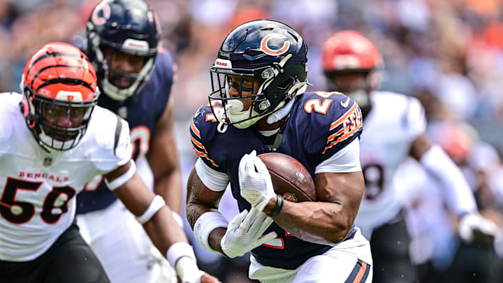 The Cincinnai Bengals acquired veteran running back Khalil Herbert from the Chicago Bears on Tuesday. The Cincinnai Bengals acquired veteran running back Khalil Herbert from the Chicago Bears on Tuesday.