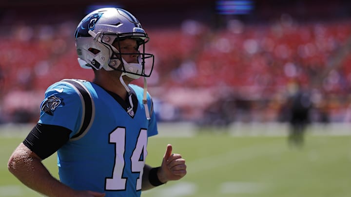 Carolina Panthers quarterback Sam Darnold.