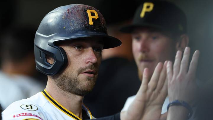 Jun 24, 2026; Pittsburgh, Pennsylvania, USA; Pittsburgh Pirates second baseman Brandon Lowe (5) celebrates in the dugout after scoring a run against the Seattle Mariners during the seventh inning at PNC Park. Mandatory Credit: Charles LeClaire-Imagn Images Jun 24, 2026; Pittsburgh, Pennsylvania, USA; Pittsburgh Pirates second baseman Brandon Lowe (5) celebrates in the dugout after scoring a run against the Seattle Mariners during the seventh inning at PNC Park. Mandatory Credit: Charles LeClaire-Imagn Images