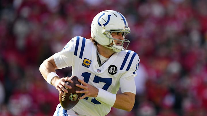 Indianapolis Colts quarterback Daniel Jones. Indianapolis Colts quarterback Daniel Jones.
