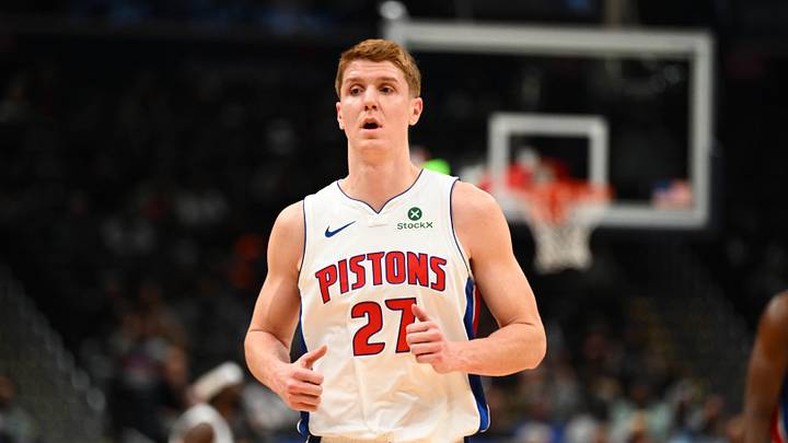 Mar 19, 2026; Washington, District of Columbia, USA; Detroit Pistons guard Kevin Huerter (27) on the court against the Washington Wizards during the first half at Capital One Arena. Mandatory Credit: Brad Mills-Imagn Images Mar 19, 2026; Washington, District of Columbia, USA; Detroit Pistons guard Kevin Huerter (27) on the court against the Washington Wizards during the first half at Capital One Arena. Mandatory Credit: Brad Mills-Imagn Images