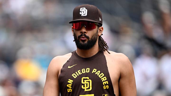 Sep 27, 2026; San Diego, California, USA; San Diego Padres right fielder Fernando Tatis Jr. (23) walks on the field during the fourth inning against the Arizona Diamondbacks at Petco Park. Mandatory Credit: Denis Poroy-Imagn Images Sep 27, 2026; San Diego, California, USA; San Diego Padres right fielder Fernando Tatis Jr. (23) walks on the field during the fourth inning against the Arizona Diamondbacks at Petco Park. Mandatory Credit: Denis Poroy-Imagn Images