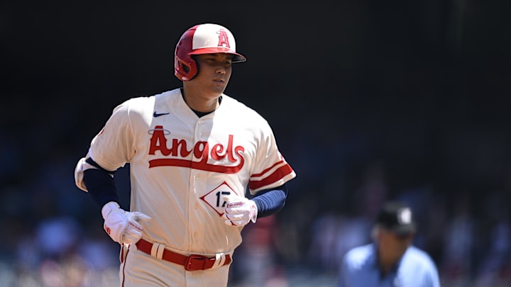 Angels starting pitcher Shohei Ohtani
