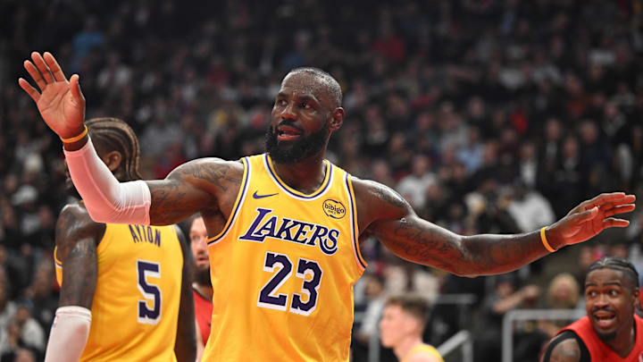 LeBron James and the Lakers are road underdogs in Boston on Friday night.